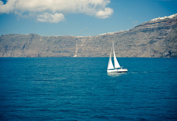 Fototapeta premium sailboat on the sea