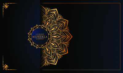 vector illustration of an abstract background with mandala pattern