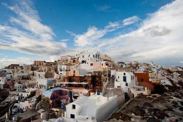 oia village in santorini greece