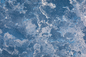 frozen blured ice . abstract winter background.