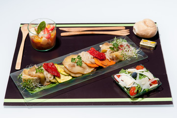 Pickled Vegetables with Fruit Salad