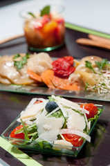 Pickled Vegetables with Fruit Salad