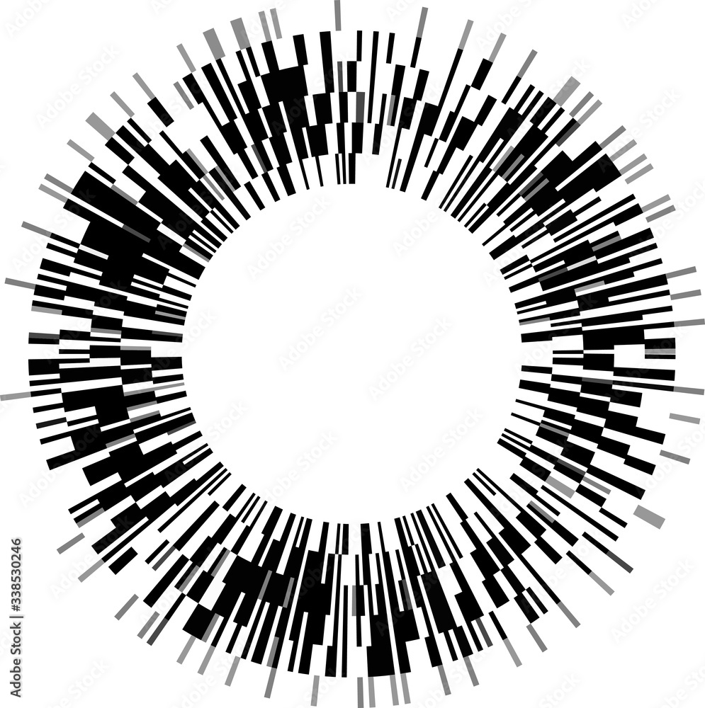 Poster circular texture. distressed uneven grunge background. abstract vector illustration. overlay to crea