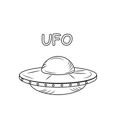 Vector flying saucer.