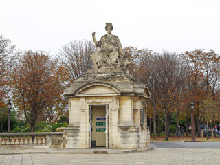 
on a city street in Paris, France, deserted, no tourists, self-isolation, quarantine, stay at home