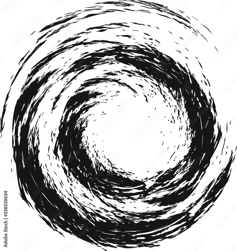 Poster circular texture. distressed uneven grunge background. abstract vector illustration. overlay to crea