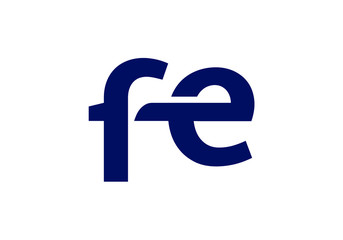 Initial Monogram Letter FE Logo Design Vector Template. FE Letter Logo Design