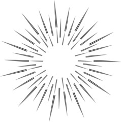 Obraz premium Circular fireworks explosion texture. Distressed uneven grunge background. Abstract vector illustration. Overlay to create interesting effect and depth. Isolated on white background.EPS10.