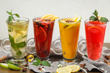 cocktail with lime and mint