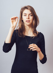 female gesture conductor.