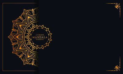 vector illustration of an abstract background with mandala pattern