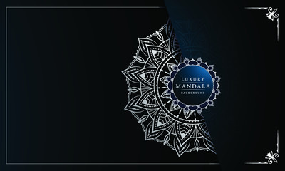 vector illustration of an abstract background with mandala pattern