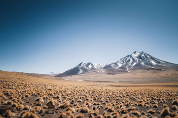 Breathtaking view in lonesome Atacama desert in Chile