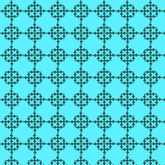 Seamless Pattern Design With Deep Sky Blue color Background For your Next Project