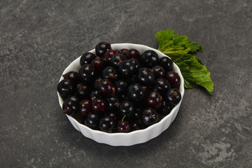 Fresh ripe sweet black currant