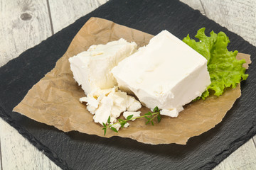 Greek traditional Feta soft cheese