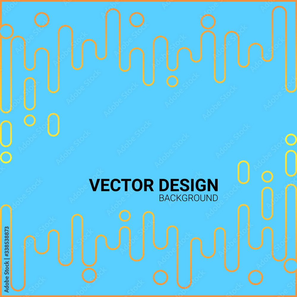 Poster abstract backgrounds with color rounded shapes.vector illustration. rounded lines halftone style. el