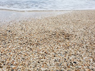 arreia, praia, conchinhas, mar, natureza, férias, fundo de tela, 