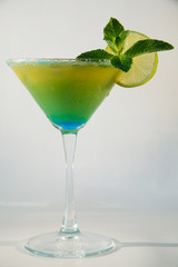 cocktail with lime