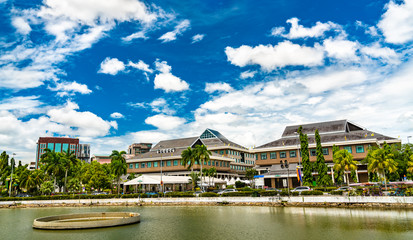 Fototapeta premium Architecture of downtown Bandar Seri Begawan, the capital of Brunei Darussalam