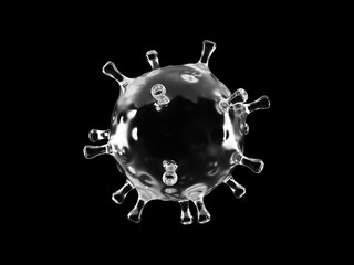 Coronavirus or Flu virus - Microbiology And Virology Concept, transparent