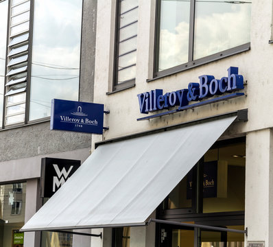 Augsburg, Germany: Villeroy & Boch store in Parndorf, Austria. Villeroy & Boch is a large manufacturer of ceramics with the headquarters in Mettlach, Germany. Founded in 1748