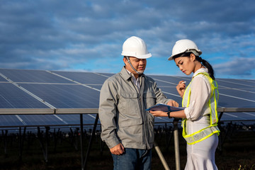 The engineering team is working on the equipment inspection and maintenance at the solar power plant. In order to be in normal operating condition