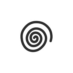 swirl sketch doodle icon, vector illustration