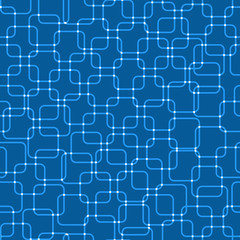 Trendy blue tech styled background. Seamless repeatable. Vector eps10.