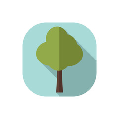 flat design vector tree