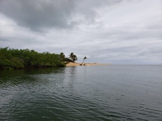 Fototapeta na wymiar ilha de areia e conqueiro
