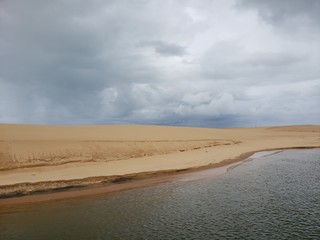 ilha desértica, deserto, ilha, natureza, vida, sem vida, areia, água, mar, rio