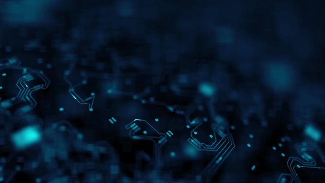 Digital Circuitboard animation 01