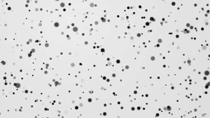 Dot white black pattern gradient texture background. Abstract  technology big data digital concept. 3d rendering.