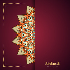 Gold background with mandala