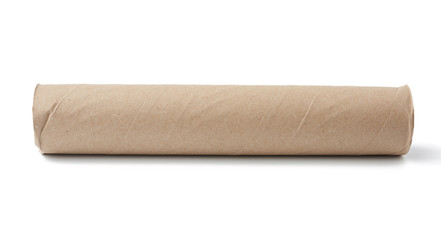 brown paper towel from a roll of kitchen towels