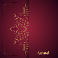 Gold background with mandala