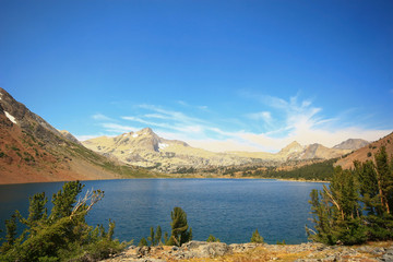 Sunny view of the Greenstone Lake