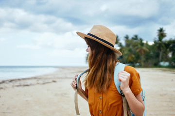 woman on the beach