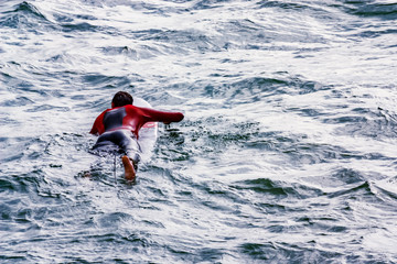 Surfers in Biarritz 