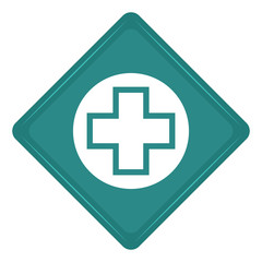 Hospital signal in a sticker