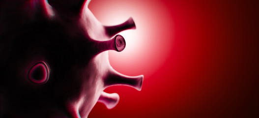 Roter Coronavirus, Covid-19 oder Grippevirus allgemein