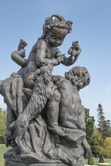 The statue in Powerscourt Gardens