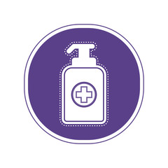 Sticker of a antibacterial gel icon