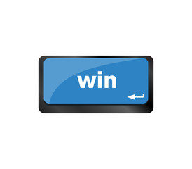 win word on computer keyboard key button