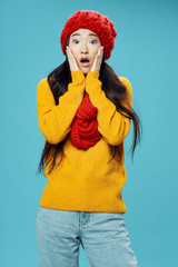 girl in winter clothes