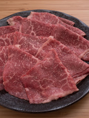 黒毛和牛の薄切り