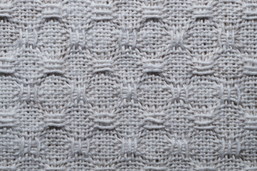 Knitted wool texture. fabric material close up. textile background