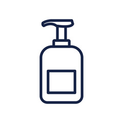 antibacterial gel bottle icon, line style