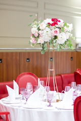 Floristics decor flowers holiday decoration roses peonies